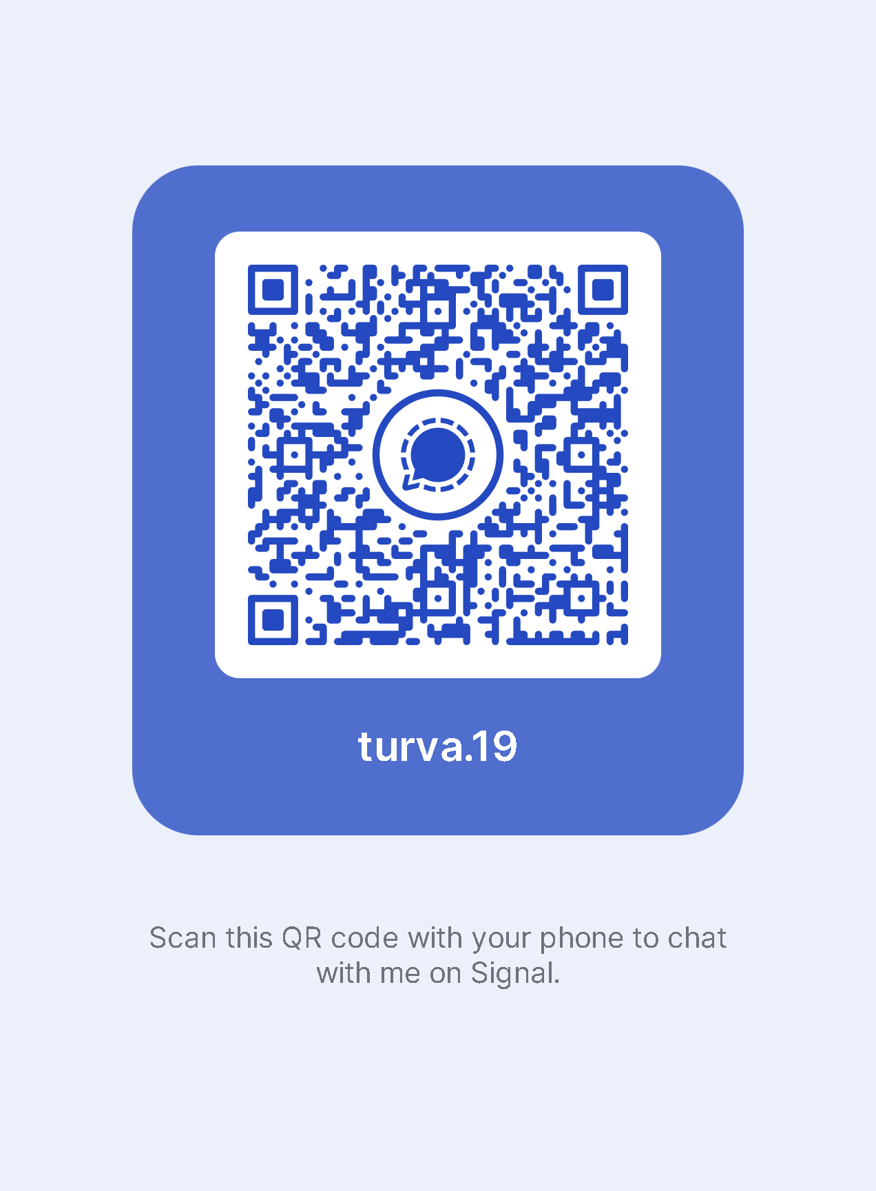 Signal QR code